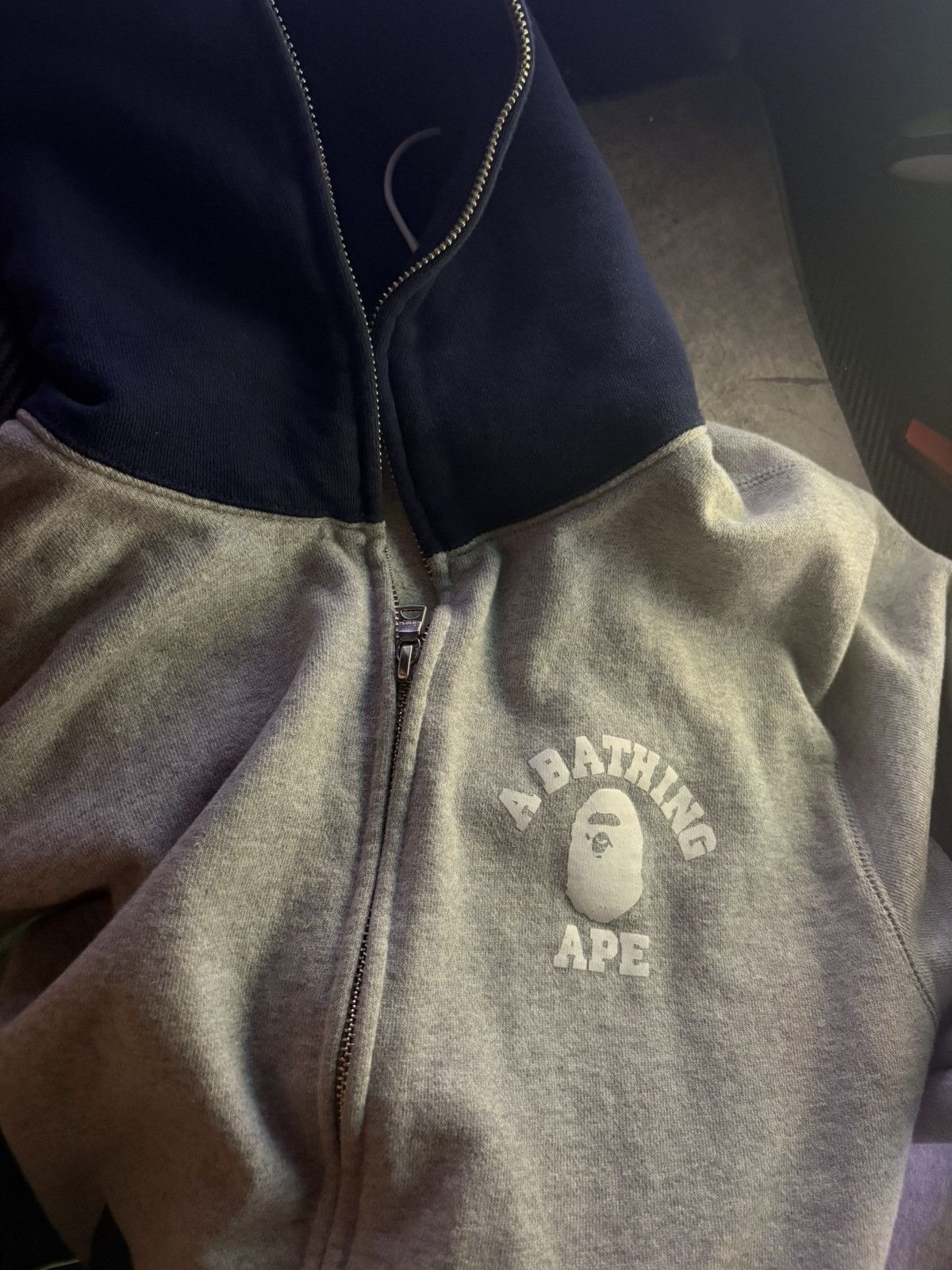 Bape One Point College Full Zip Hoodie Size US M / EU 48-50 / 2 - 3 Thumbnail