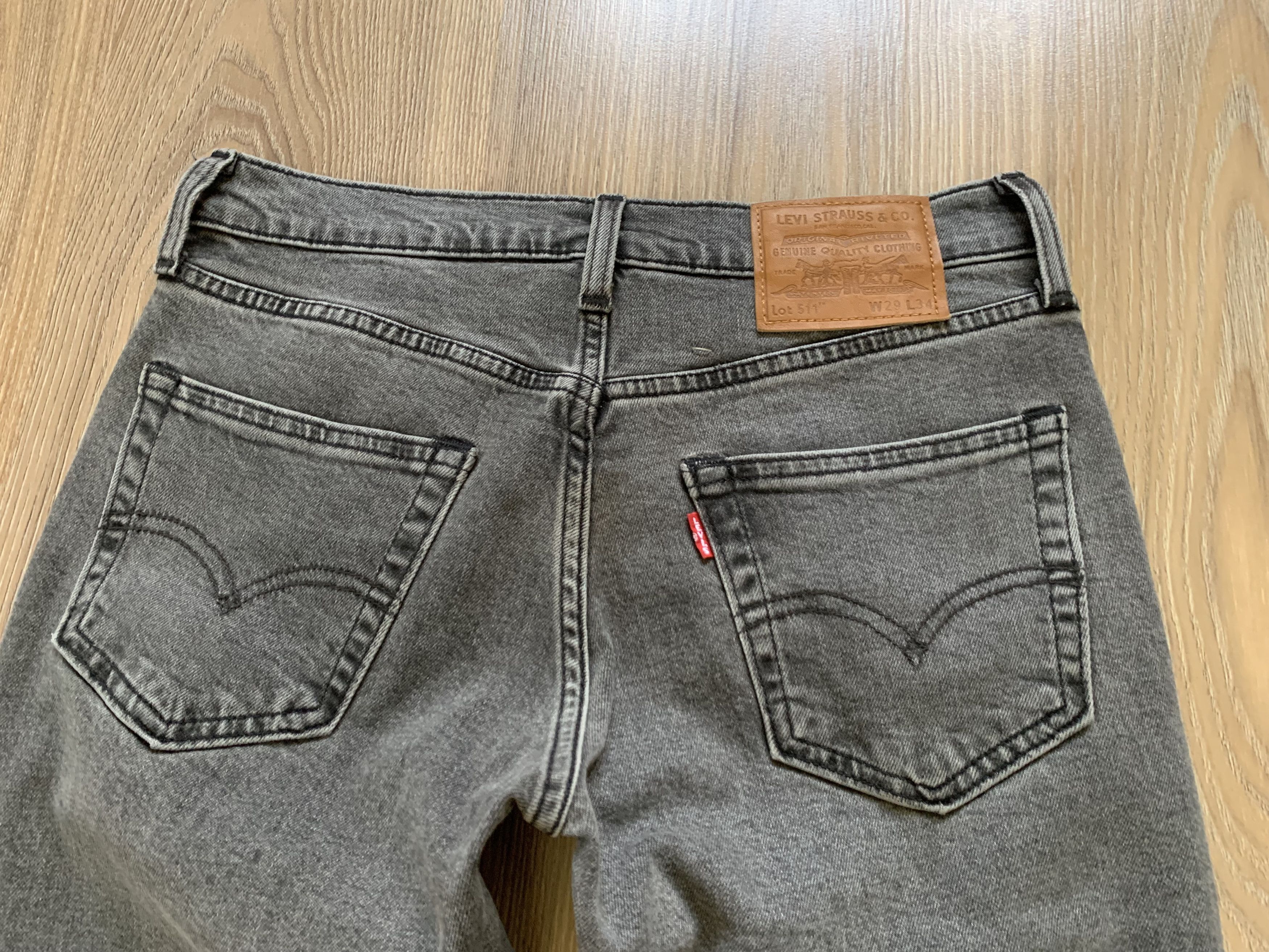 Levi's Levis 511 Premium Gray Stretch Jeans Size US 29 - 6 Thumbnail