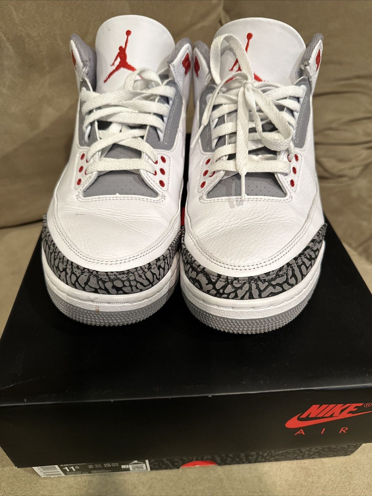 Jordan Brand × Nike Jordan 3 fire red Size US 11.5 / EU 44-45 - 4 Thumbnail