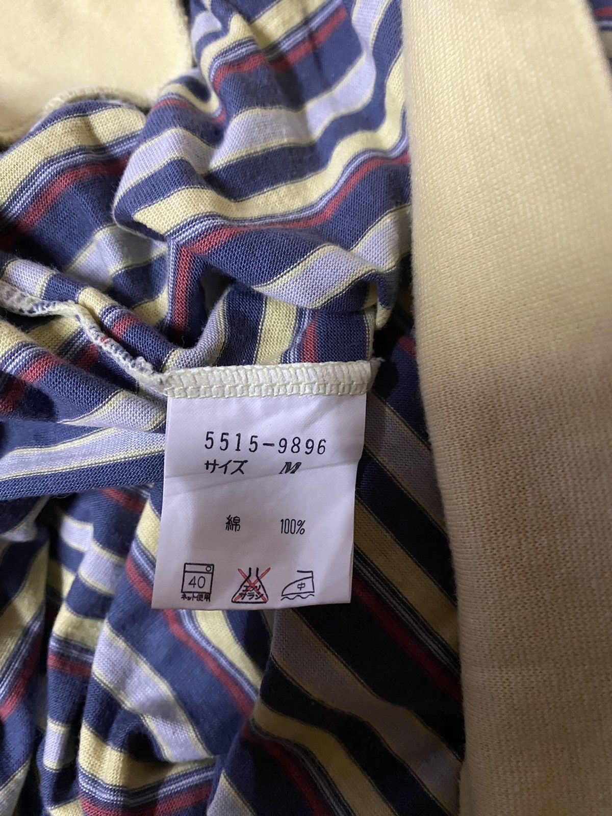Japanese Brand × Vintage Vintage Mario Valentino Striped Long Sleeve Size US M / EU 48-50 / 2 - 5 Thumbnail