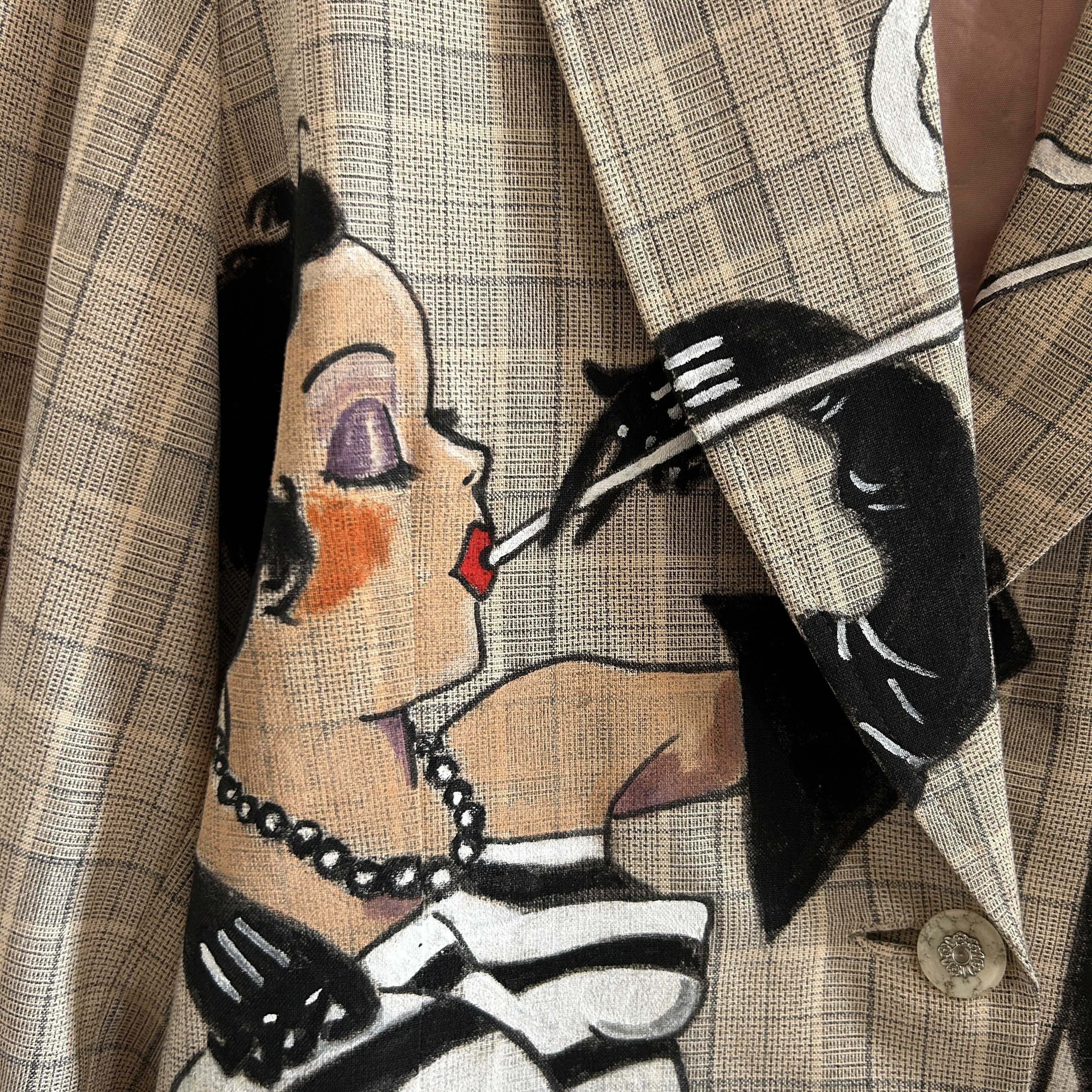 Custommade Custom made Hand Painted Art Deco Blazer Size XL / US 12-14 / IT 48-50 - 18 Thumbnail