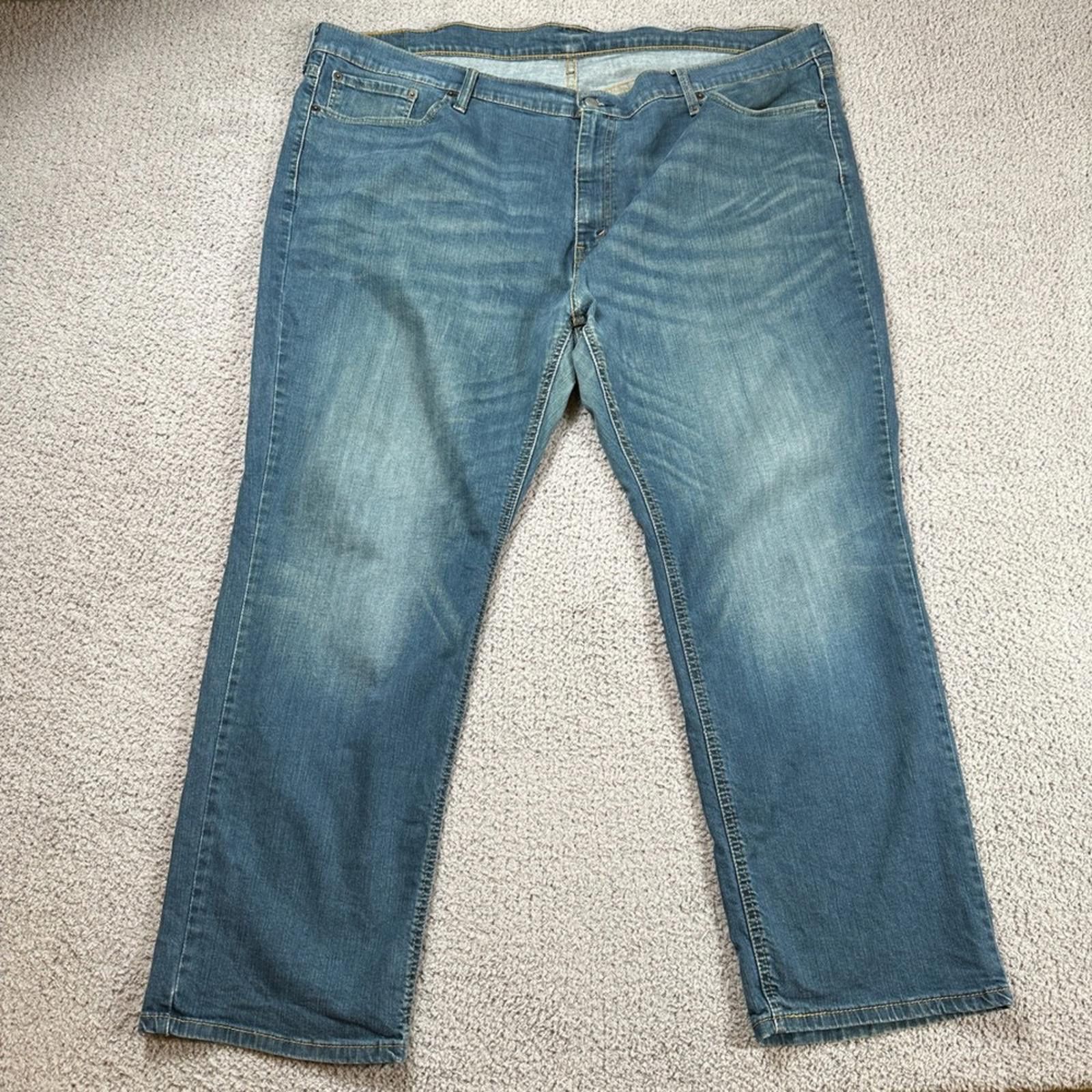 Levi's Levis 541 Athletic Fit Jeans Mens 48x32 Blue Stretch Medium Size US 44 / EU 60 - 1 Thumbnail