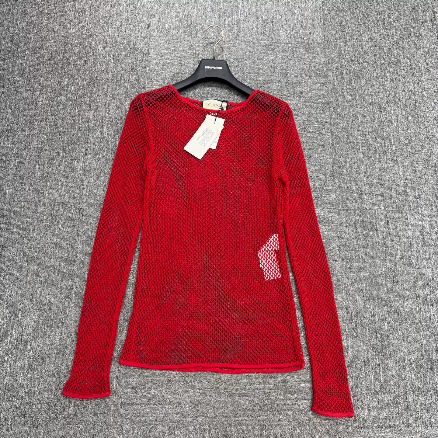 Gucci Gucci Mesh Cutout Long Sleeve Top Size S / US 4 / IT 40 - 1 Thumbnail