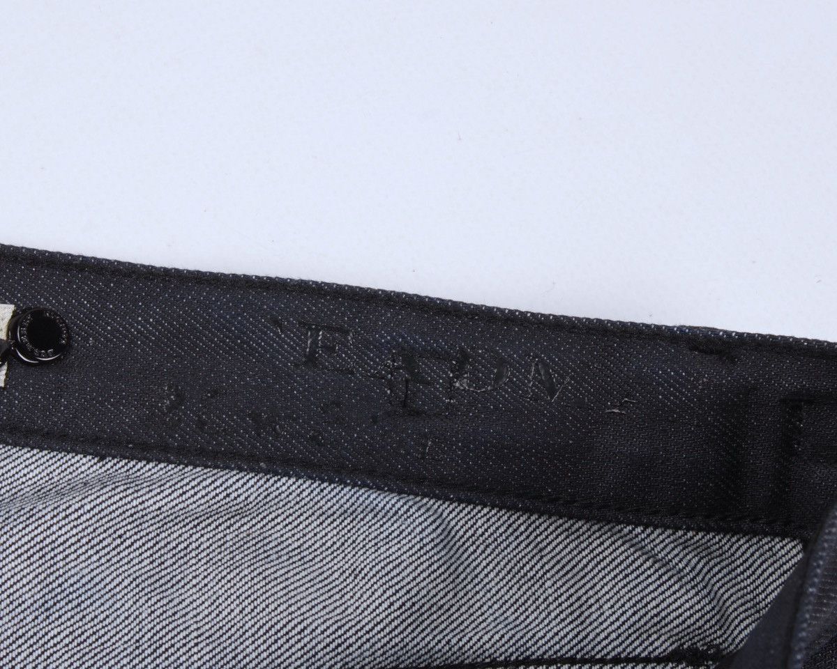 Burberry × Designer BURBERRY London Steadman Dark Blue Jeans Leather Metal Logo Size US 28 / EU 44 - 20 Thumbnail