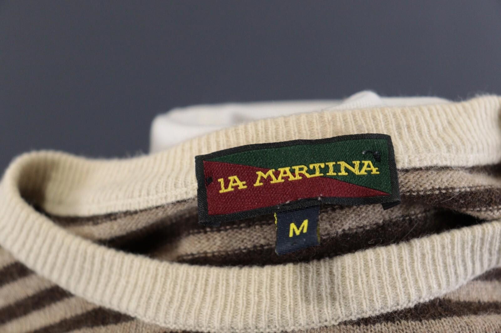 La Martina La Martina Brown Stripe Wool Brown Men's Sweater Size M Size US M / EU 48-50 / 2 - 11 Thumbnail