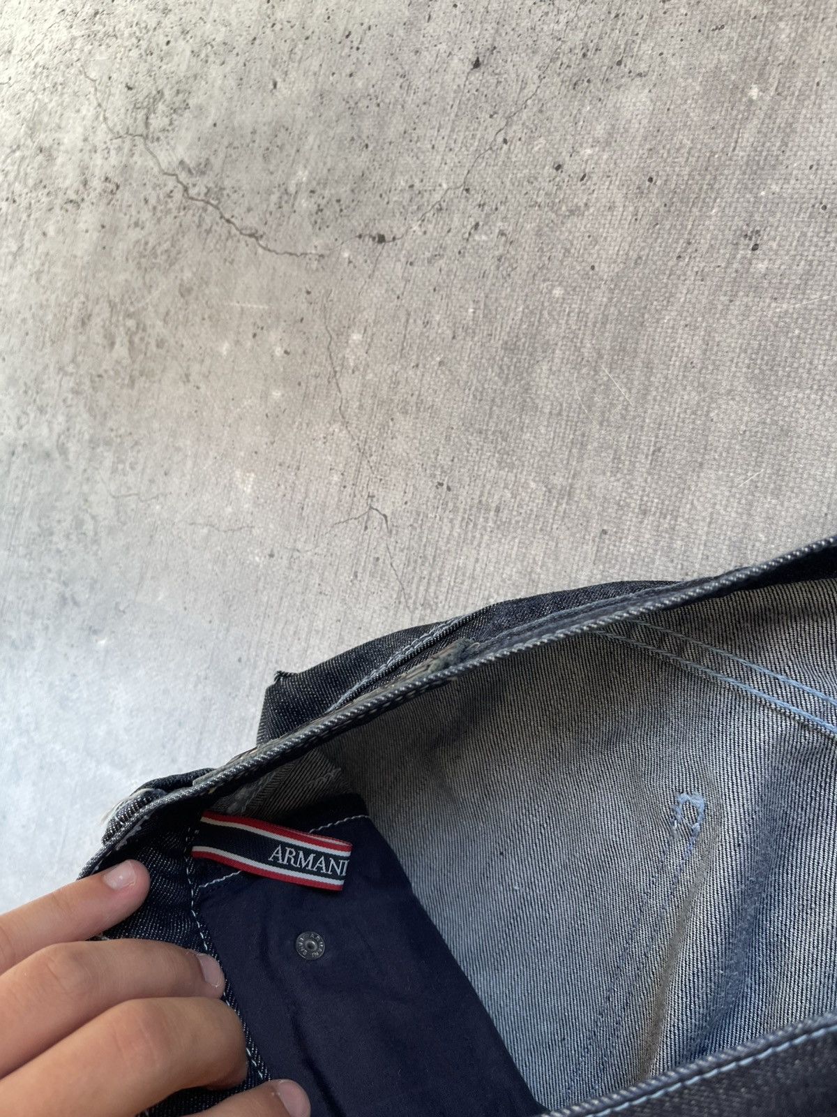 Armani 🇮🇹Armani Jeans y2k vintage distressed straight jeans Italy Size US 38 / EU 54 - 11 Thumbnail