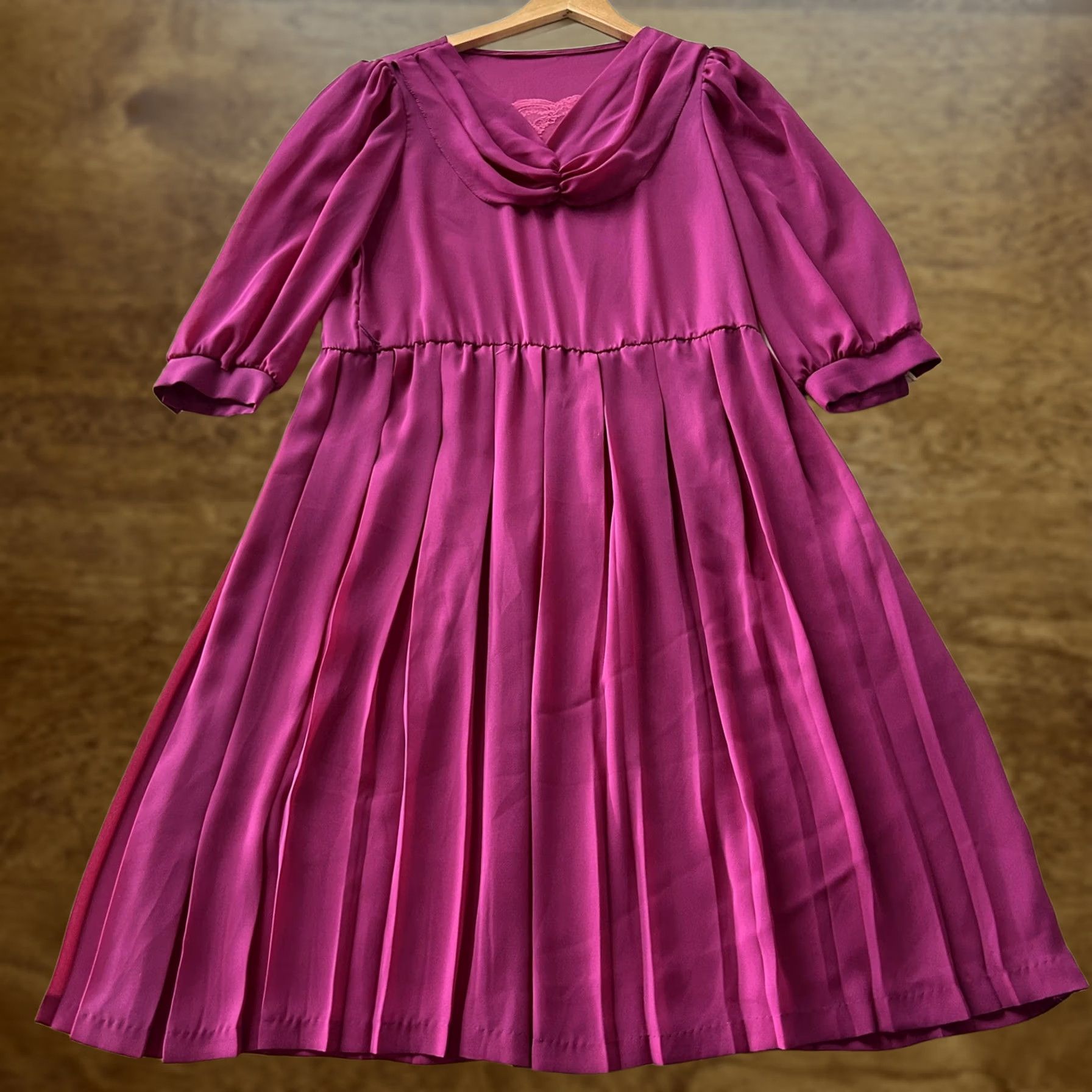 Pinko VINTAGE Dress Women M Pink Chiffon Cowl Neck Pleated Fit & Flare Long Party Size M / US 6-8 / IT 42-44 - 1 Thumbnail