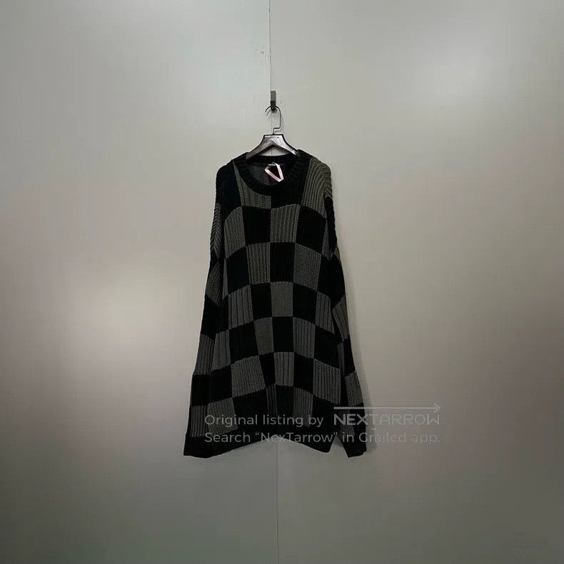 Balenciaga Balenciaga Checkerboard Color Block Knit Top Size US M / EU 48-50 / 2 - 1 Thumbnail