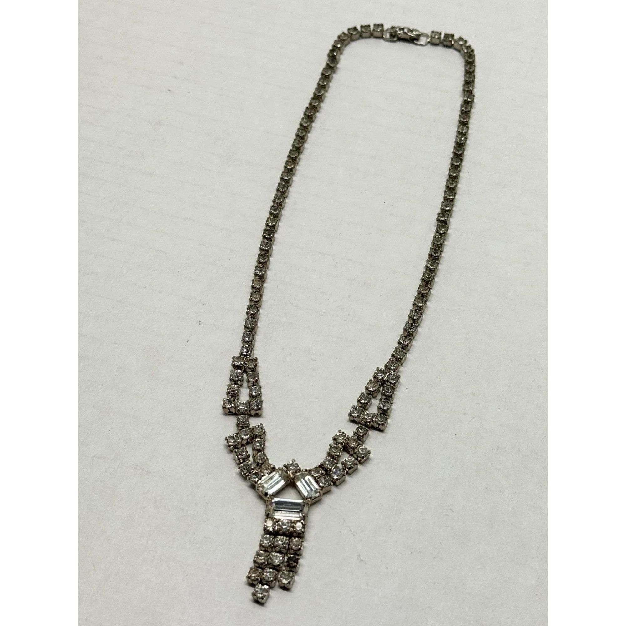 Vintage Vintage glass rhinestone collar necklace Size ONE SIZE - 3 Thumbnail