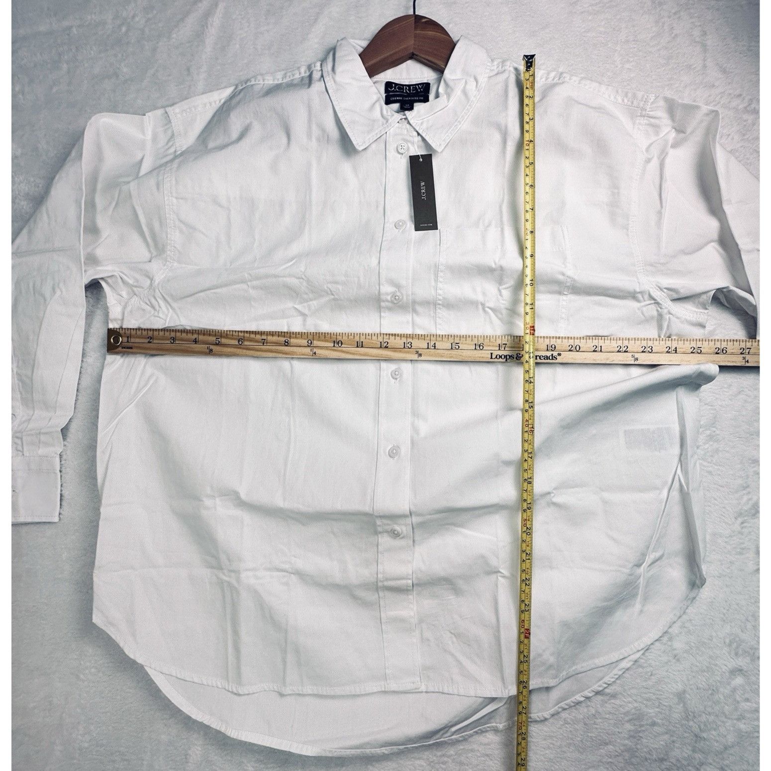 J.Crew J.Crew Petite Étienne oversized shirt L lightweight Oxford Size L / US 10 / IT 46 - 13 Thumbnail