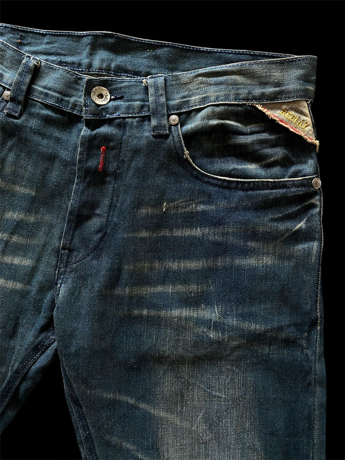 Hysteric Glamour × Japanese Brand × Tornado Mart 💥last call💥Baggy Jeans Vintage Japanese Replay Mud Rusty Size US 34 / EU 50 - 8 Thumbnail