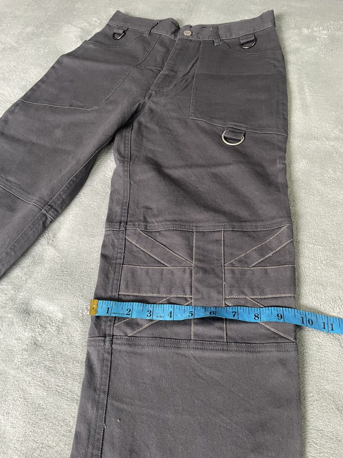 Japanese Brand SLASH NUMBER PUNK BONDAGE STYLE PANT Size US 28 / EU 44 - 6 Thumbnail
