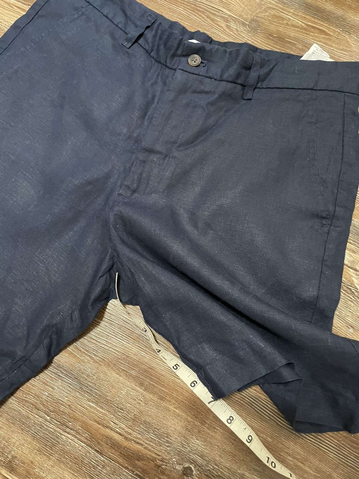 Zara Zara Linen Walk Summer Shorts Navy Size S 31 5" Inseam Size US 31 - 4 Thumbnail