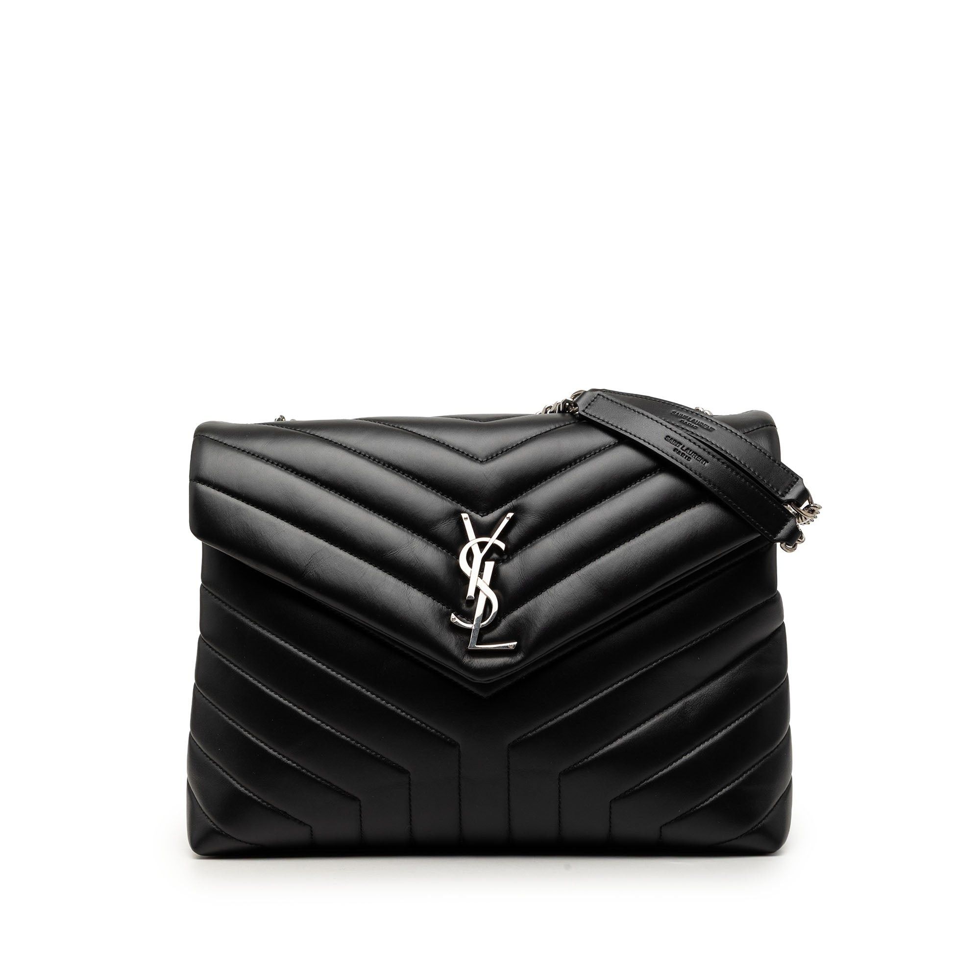 Saint Laurent Paris Matelasse Calfskin Monogram LouLou Shoulder Bag Size ONE SIZE - 1 Thumbnail