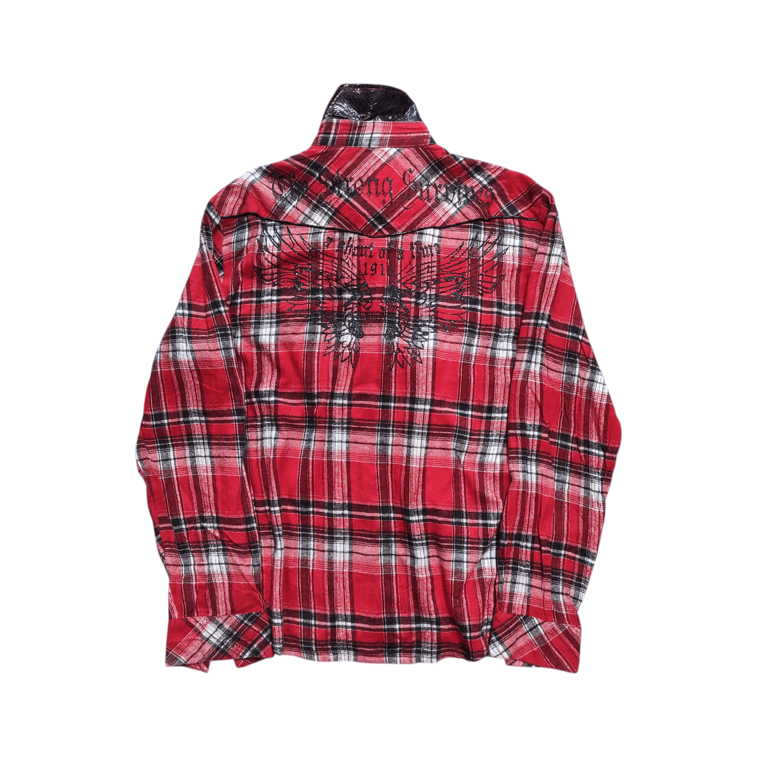 In The Attic Vkei Plaid Shirt 2000s Snakeskin