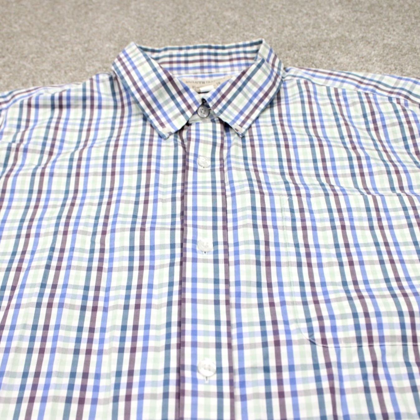 Vintage Duluth Shirt Adult 3XL Blues/White/Green Relaxed Fit L/S Button-Up Check Cotton Duluth Trading Co Mens 3XL XXXL Size US XXL / EU 58 / 5 - 4 Thumbnail