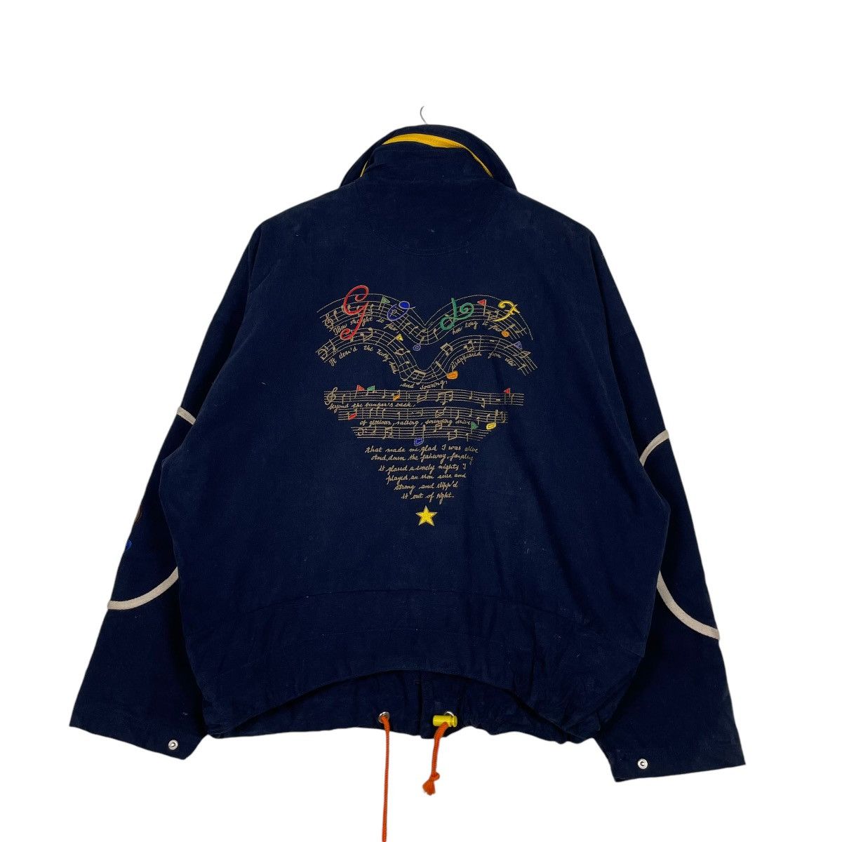 Jean Charles De Castelbajac 💥JEAN CASTELBAJAC NAVY MUSIC EMBROIDERY JACKET Size US M / EU 48-50 / 2 - 7 Thumbnail