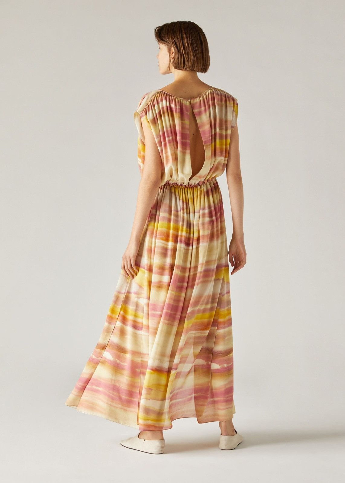 Loro Piana o1srvl11e0824 Edwina Summer Sunset Maxi Dress in Multicolor Size M / US 6-8 / IT 42-44 - 3 Thumbnail