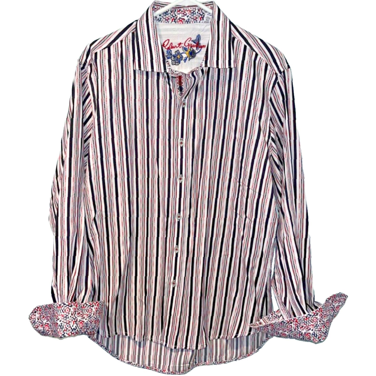 Robert Graham Robert Graham Button-Down Shirt Mens XL Striped NWOT Classic Fit Size US XL / EU 56 / 4 - 4 Thumbnail