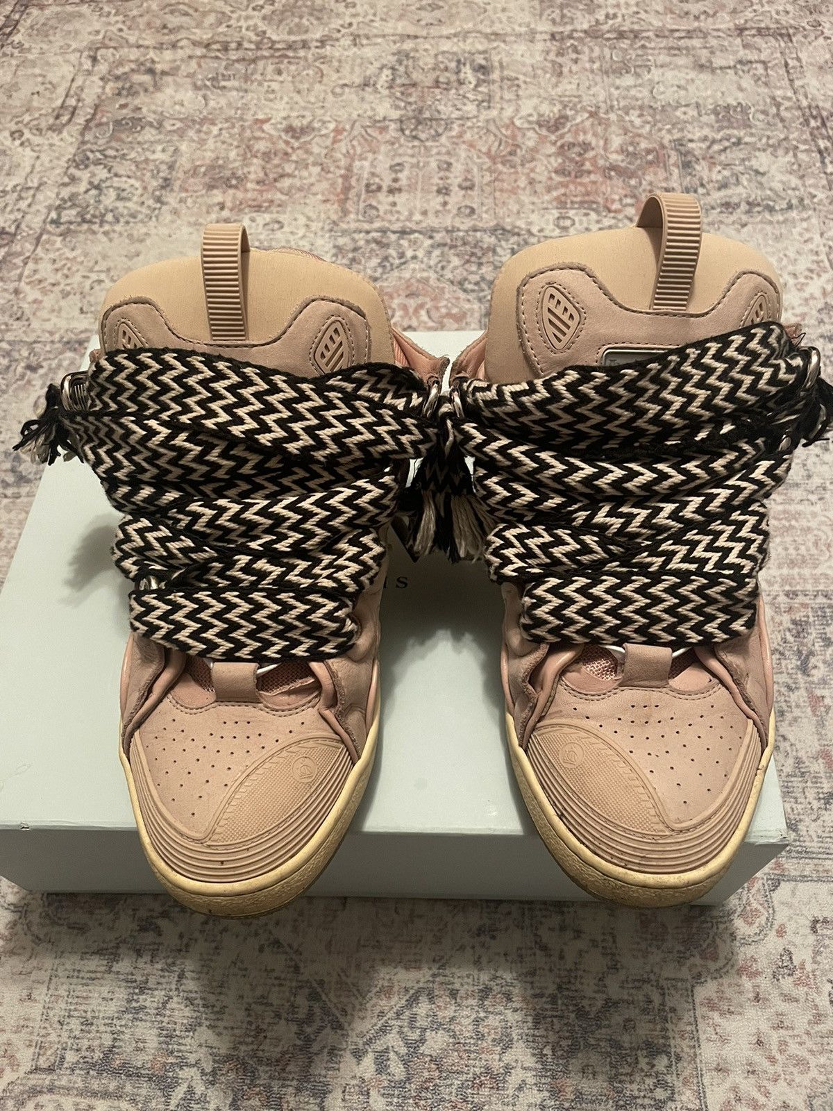 Lanvin Lanvin Curb Sneakers Pale Rose Pink | Grailed