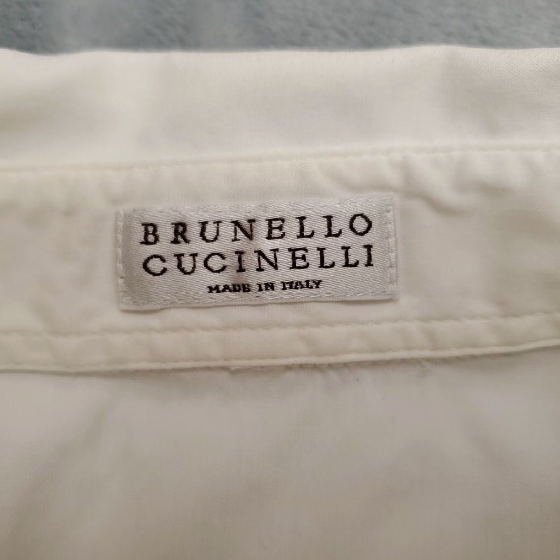 Vintage Brunello Cucinello Top Womens XL White Cotton Stretch Blend Sleeveless Classic - Shirt - Womens - XL - White Size S / US 4 / IT 40 - 6 Thumbnail
