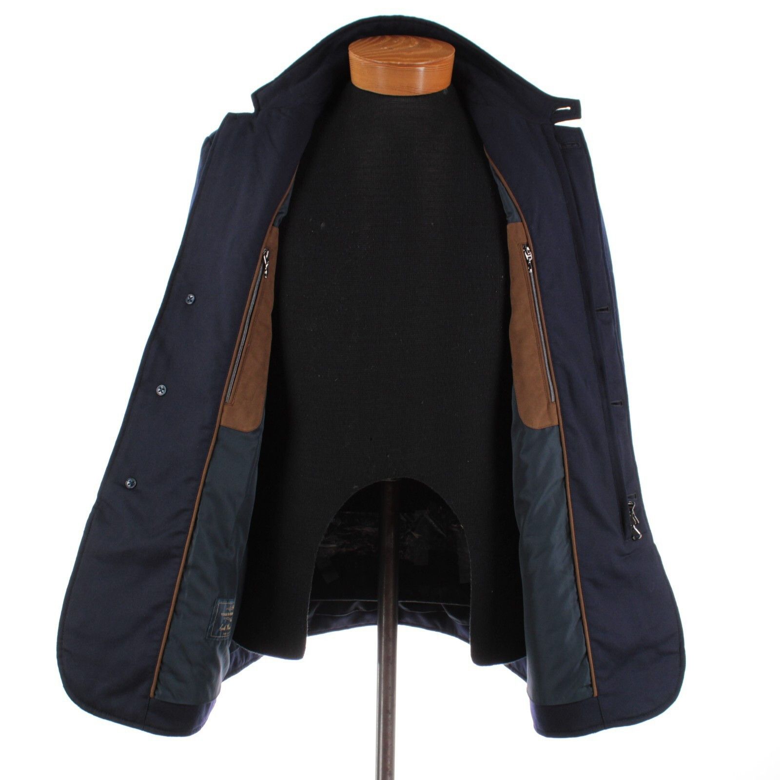 Zanella Zanella Coat Size L US In Blue Wool Size US L / EU 52-54 / 3 - 7 Thumbnail