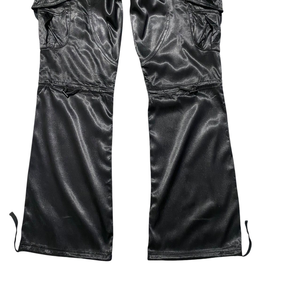 CIVARIZE Civarize Black Metallic Cargo Pants Flare Size US 31 - 17 Thumbnail