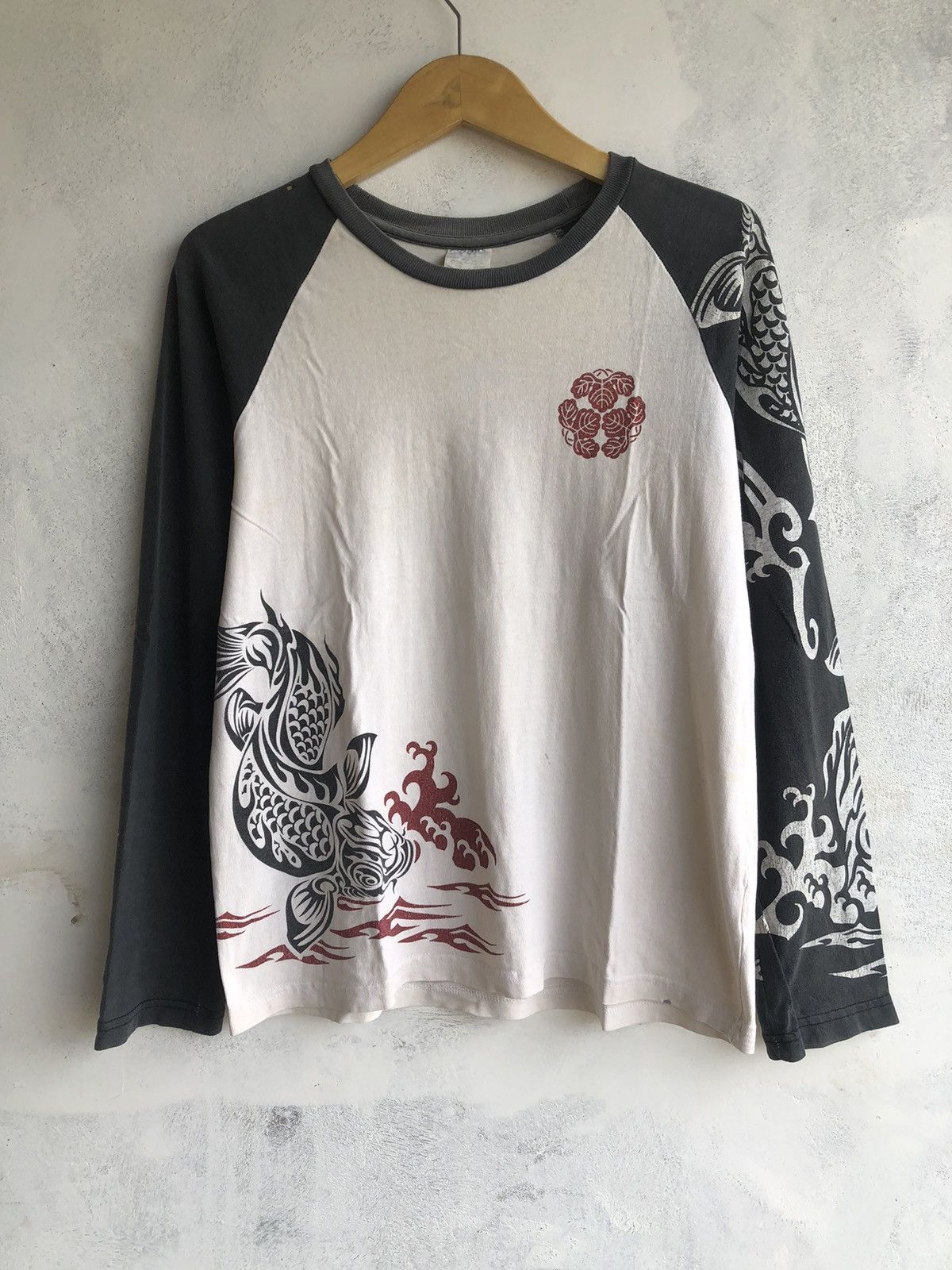 If Six Was Nine Japan Gothic Poem LongSleeve Sukajan Style Size US L / EU 52-54 / 3 - 1 Thumbnail