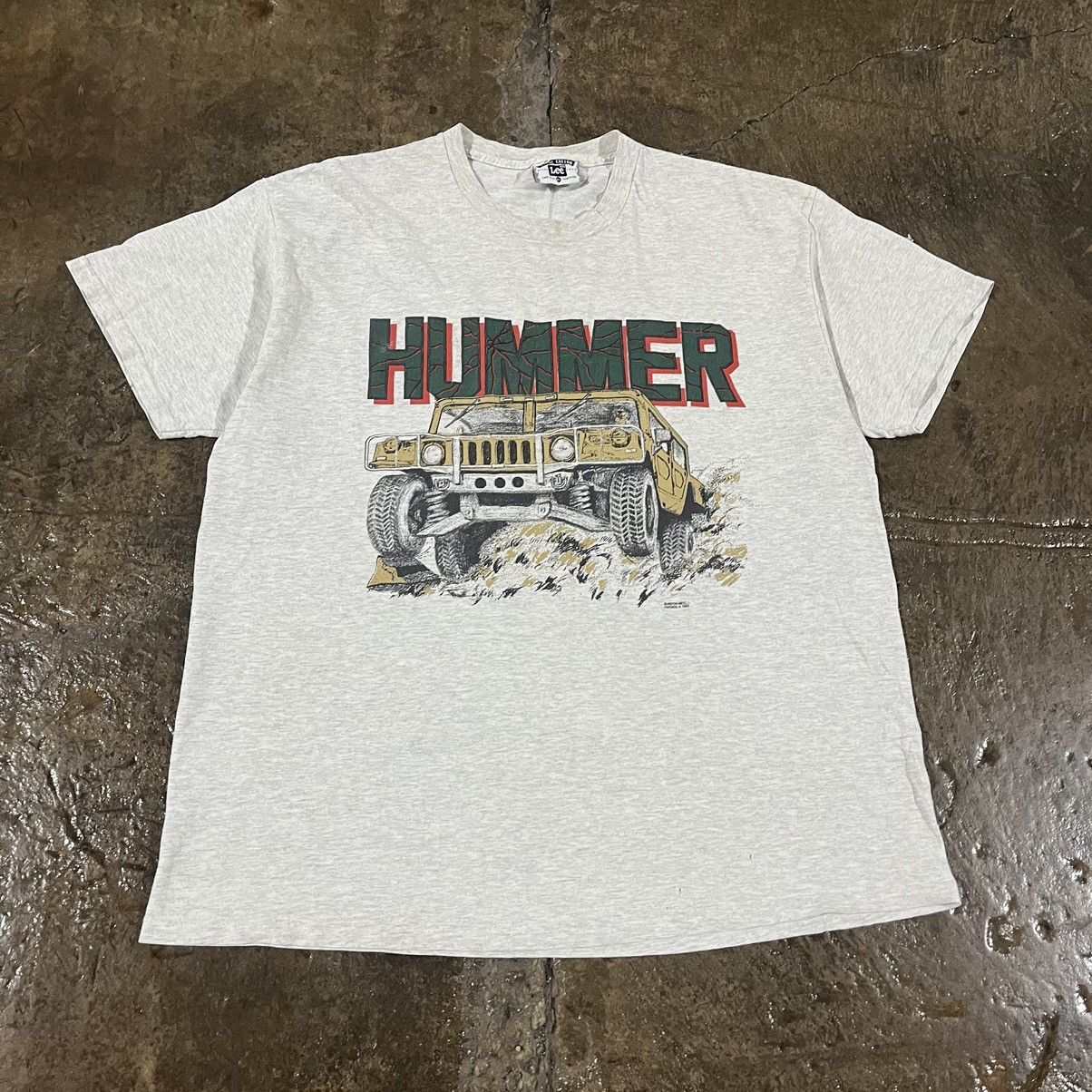 Lee × Vintage Crazy Vintage 90s Hummer Tee Shirt Car Graphic Unique Size US XL / EU 56 / 4 - 3 Thumbnail