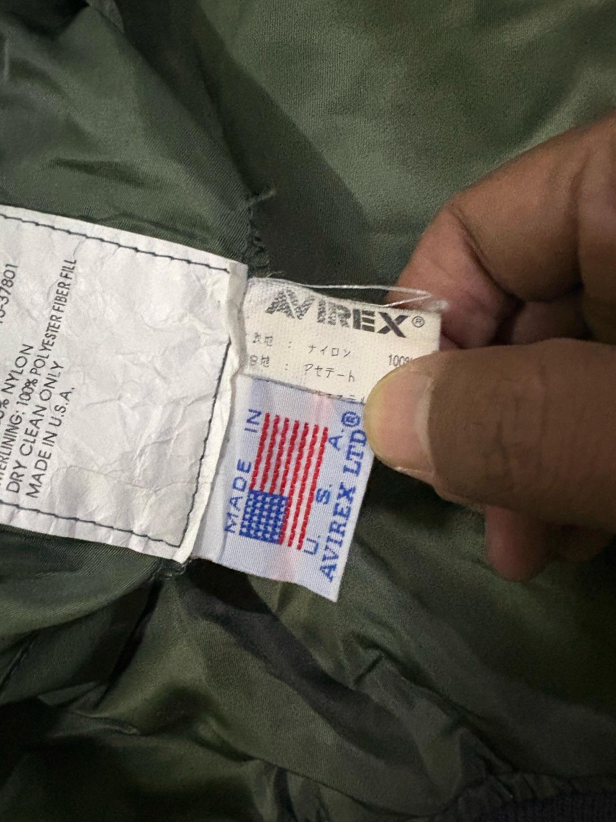 Avirex Vintage 90’s Avirex MA-1 Bomber Jacket Flight Jacket Design Size US L / EU 52-54 / 3 - 14 Thumbnail