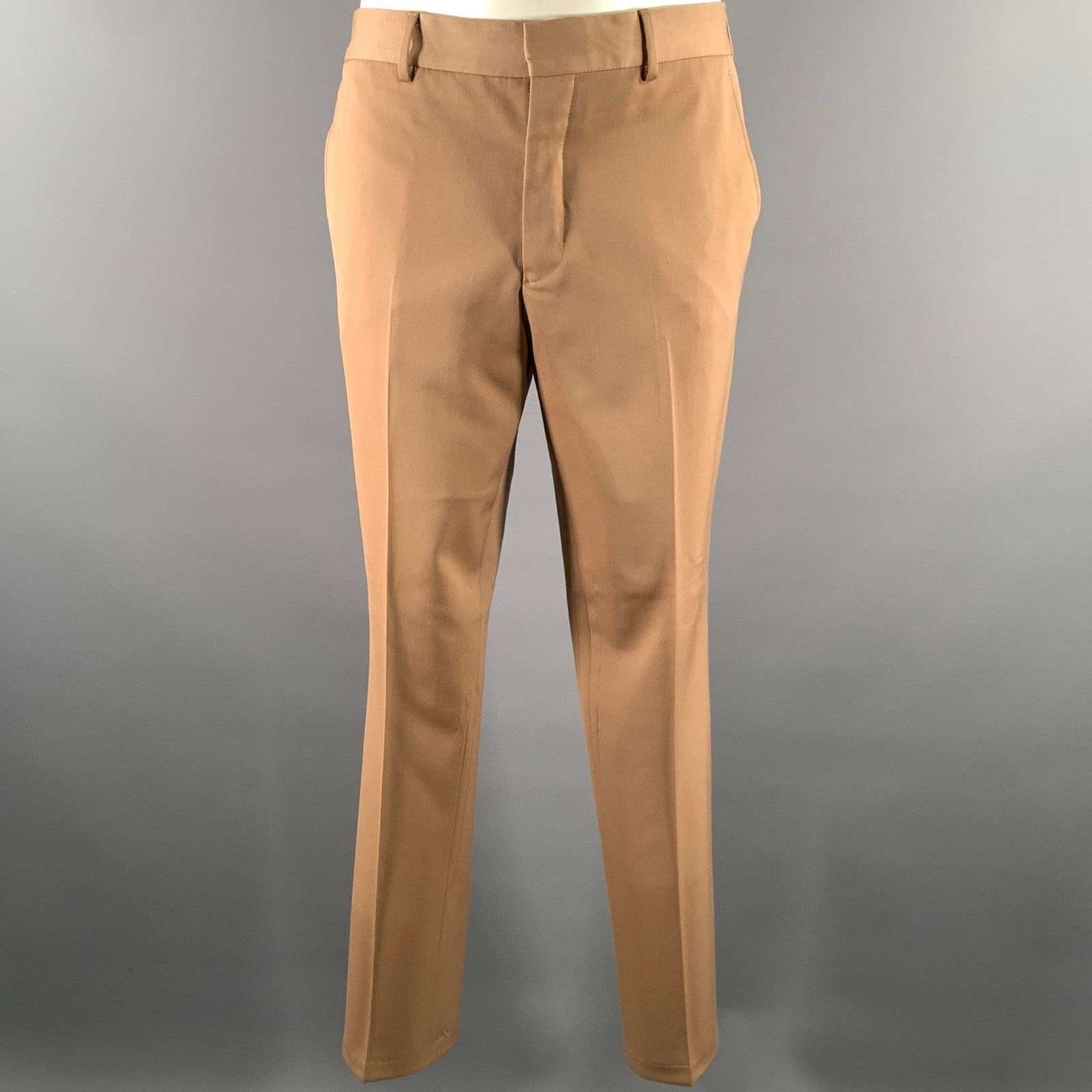 H&M H & M MARGIELA Size 40 Camel Wool Notch Lapel Suit Size 40R - 5 Thumbnail