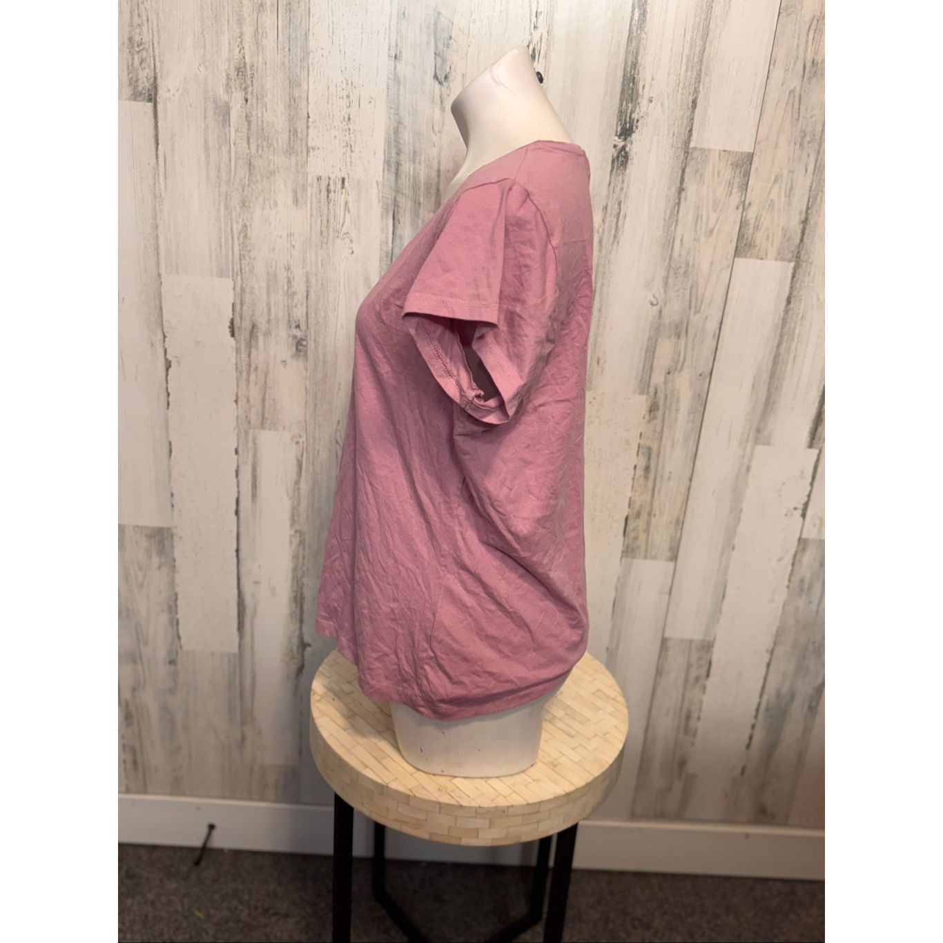 Other Beloved Woman Mauve Pink Short Sleeve Basic Cotton Tee 3XL Size 3XL / US 20-22 - 3 Thumbnail