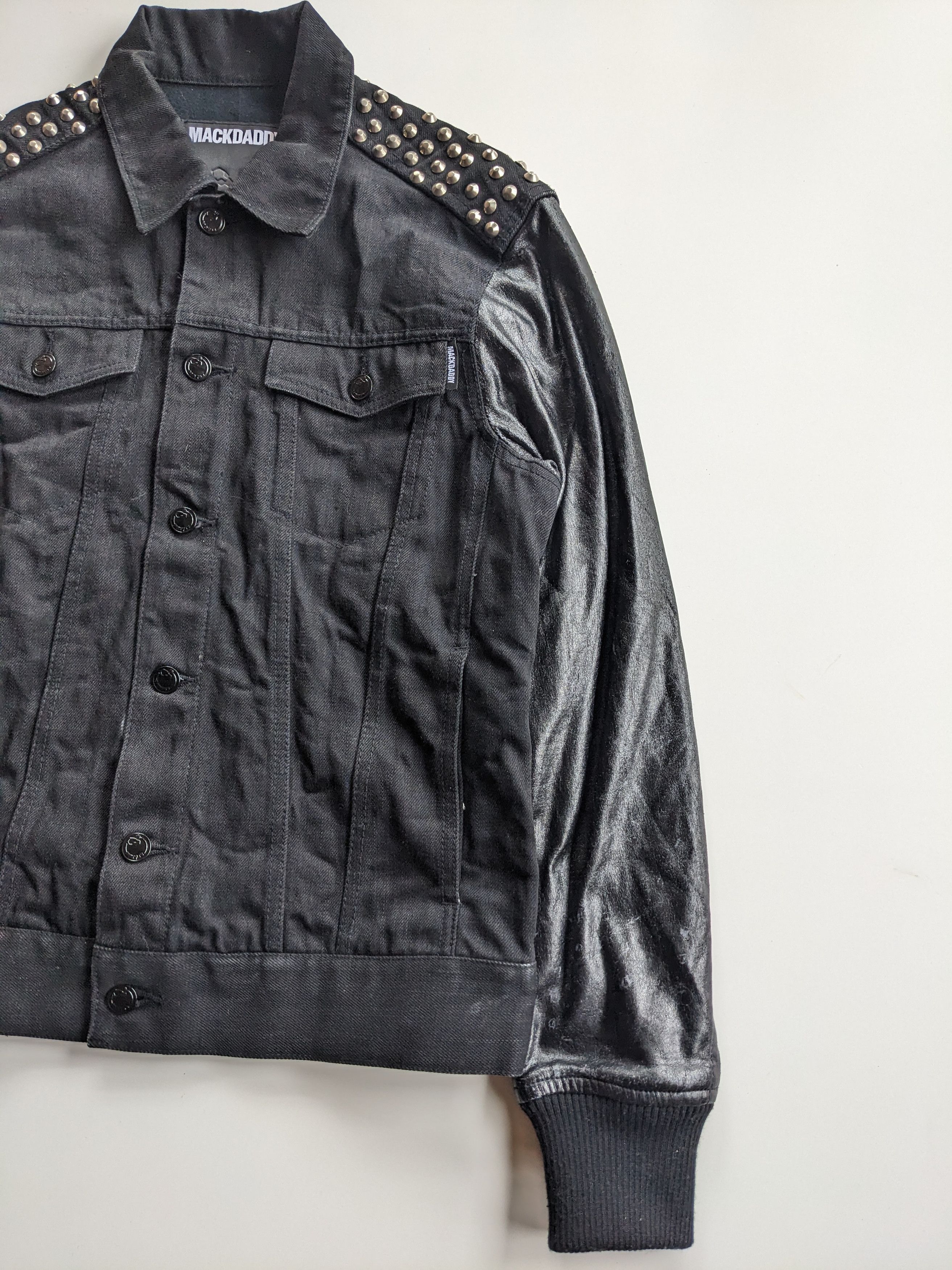 Japanese Brand × Seditionaries Mackdaddy studded punk denim jacket Size US M / EU 48-50 / 2 - 4 Thumbnail