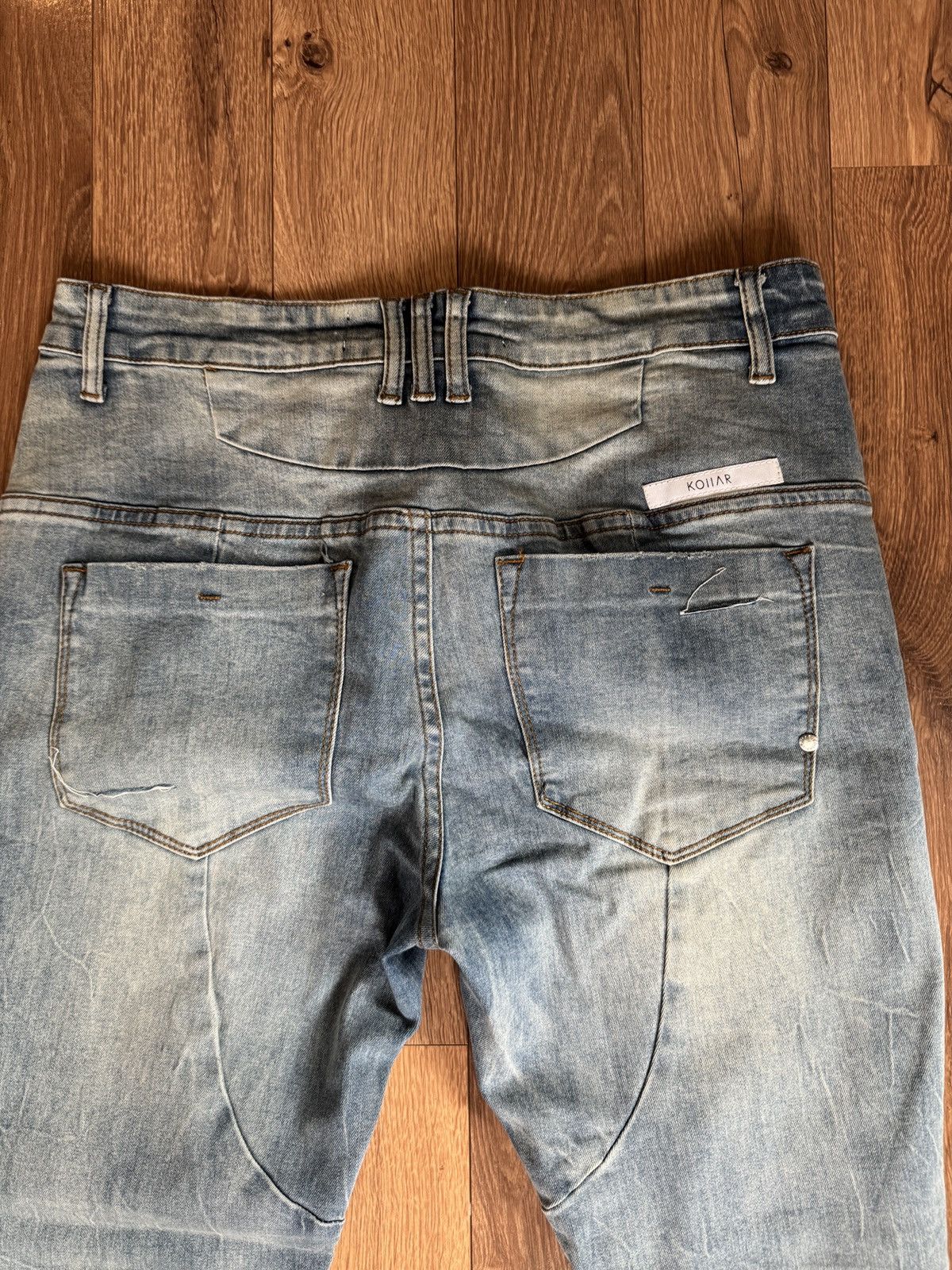 Kollar Clothing Blue Kollar Clothing Distressed Button Up Denim Size US 32 / EU 48 - 7 Thumbnail
