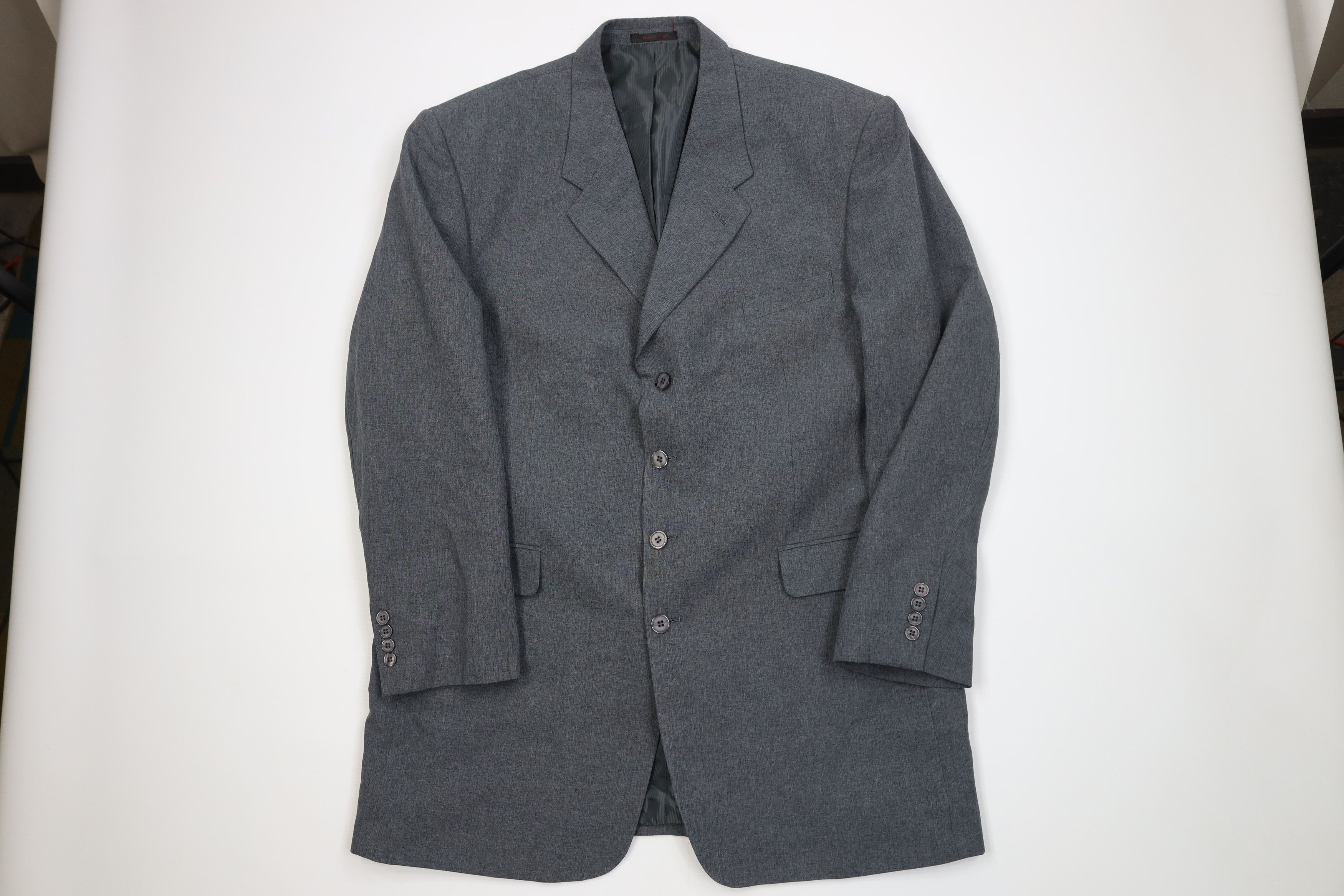 Vintage Vintage 90s Streetwear Baggy 3 Piece Knit Suit Wedding Size 46L - 2 Thumbnail