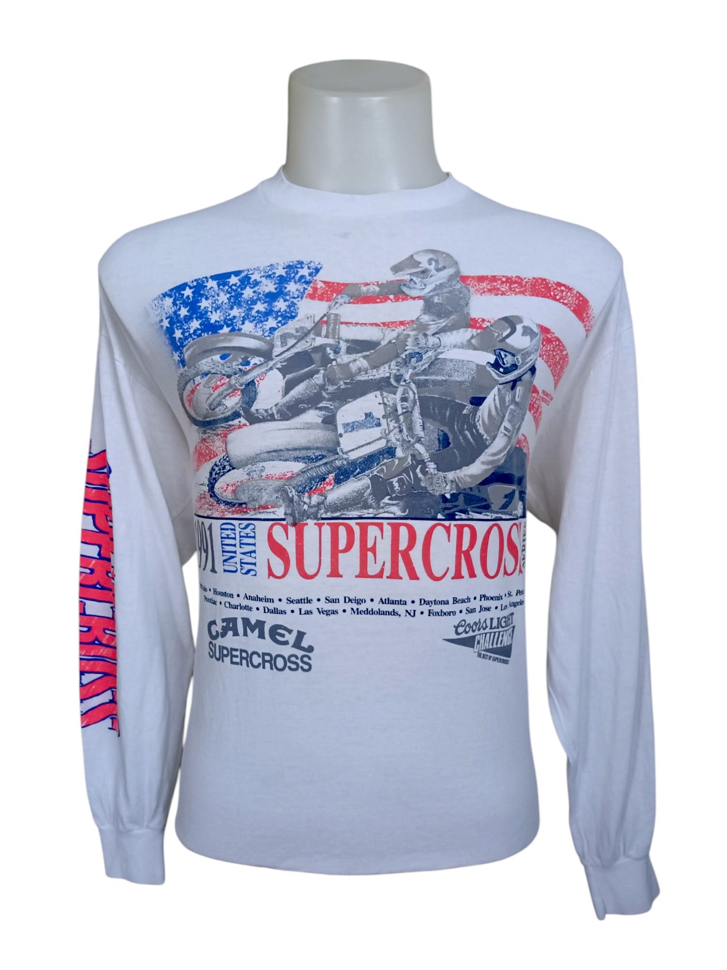 Camel Vintage t shirt vintage90s CAMEL Supercross 1991 Size "XL" Size US XL / EU 56 / 4 - 1 Thumbnail