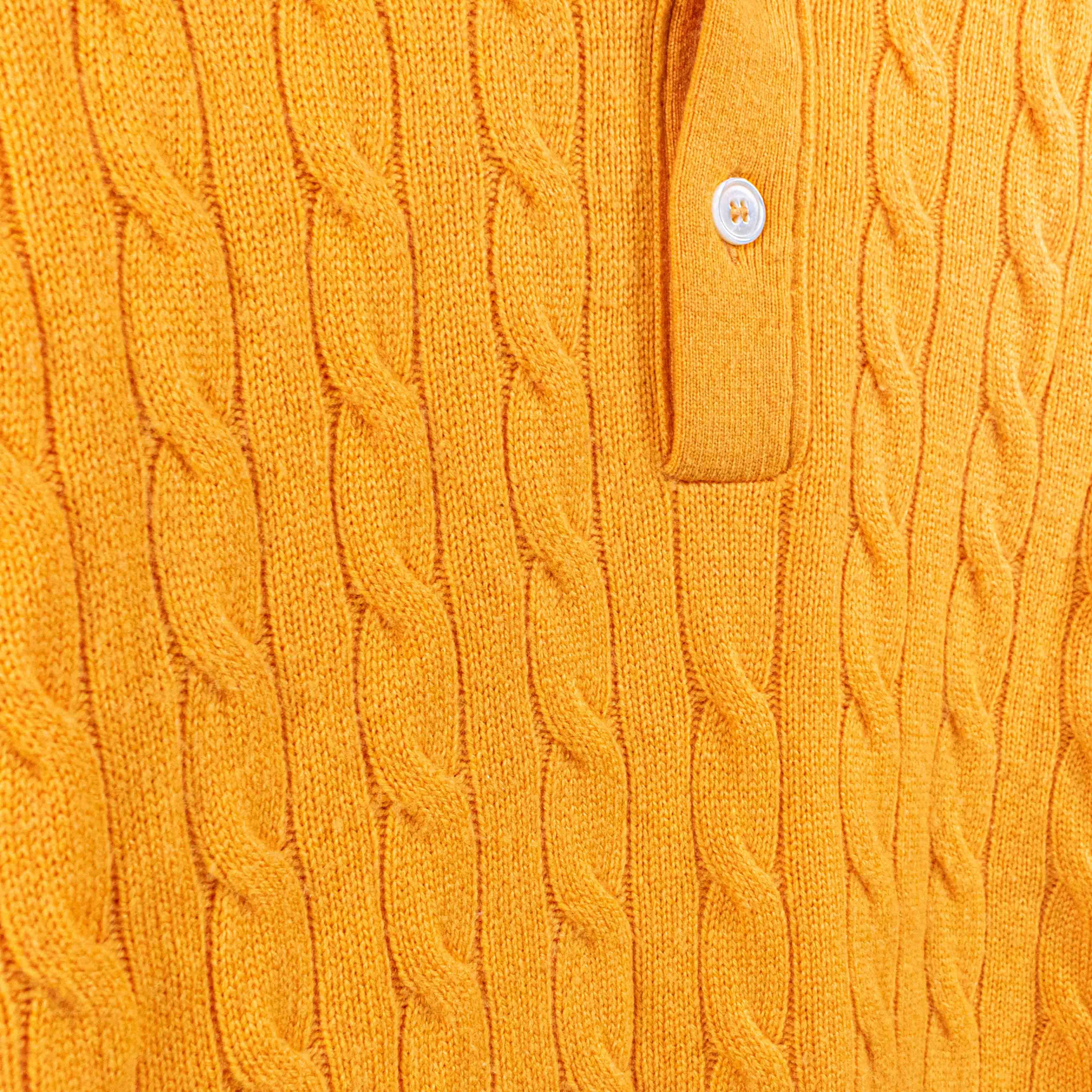 Gran Sasso Gran Sasso Pure Cashmere Cable Knit Collared Sweater Italy Size US L / EU 52-54 / 3 - 5 Thumbnail
