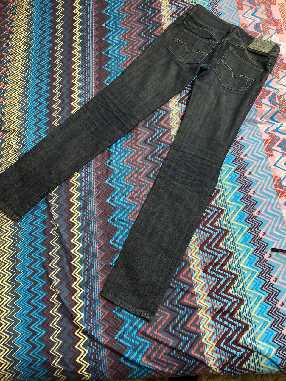 Diesel × Vintage Diesel Vintage Y2K Washed Dirty Low Rise Baggy Jeans Size 26" / US 2 / IT 38 - 14 Thumbnail