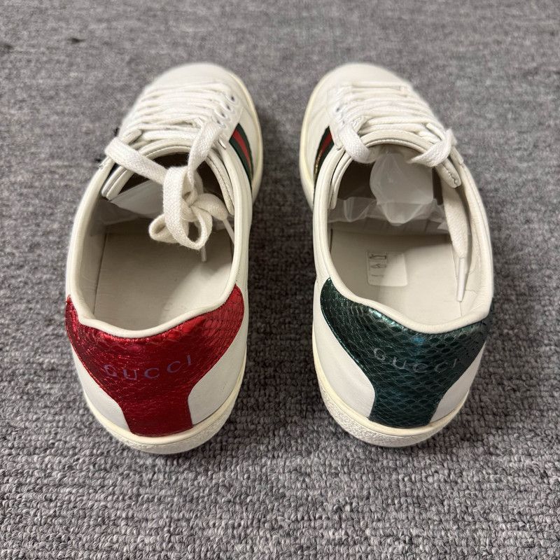Gucci Gucci Ace Leather Sneakers with Pineapple Embroidery -2508 Size US 6 / IT 36 - 3 Thumbnail