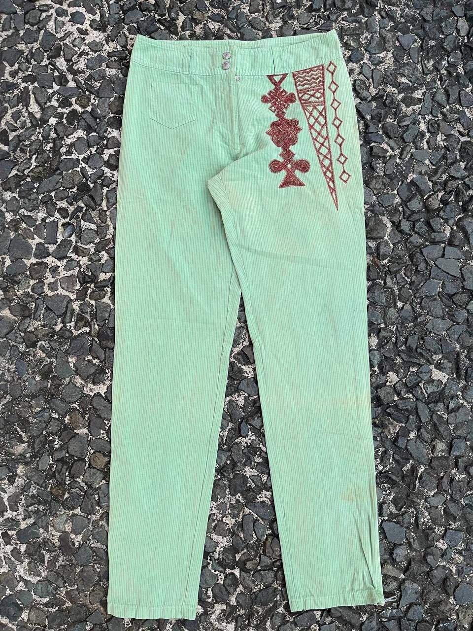 Dries Van Noten Dries Van Noten - Ethnic Pattern Stripe Pant Size 28" / US 6 / IT 42 - 1 Thumbnail