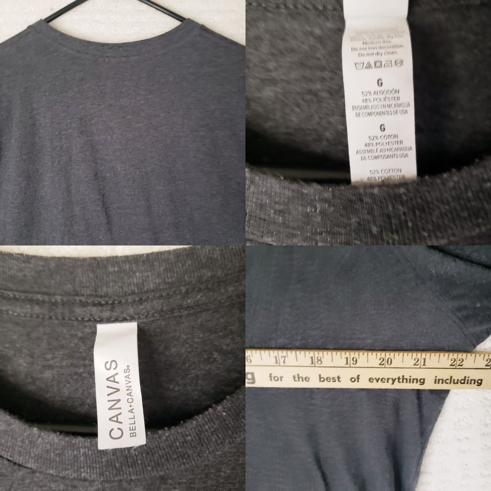 Vintage Bella + Canvas Mens Black Cotton Shirt - Mom Graphic Tee Size US L / EU 52-54 / 3 - 8 Thumbnail