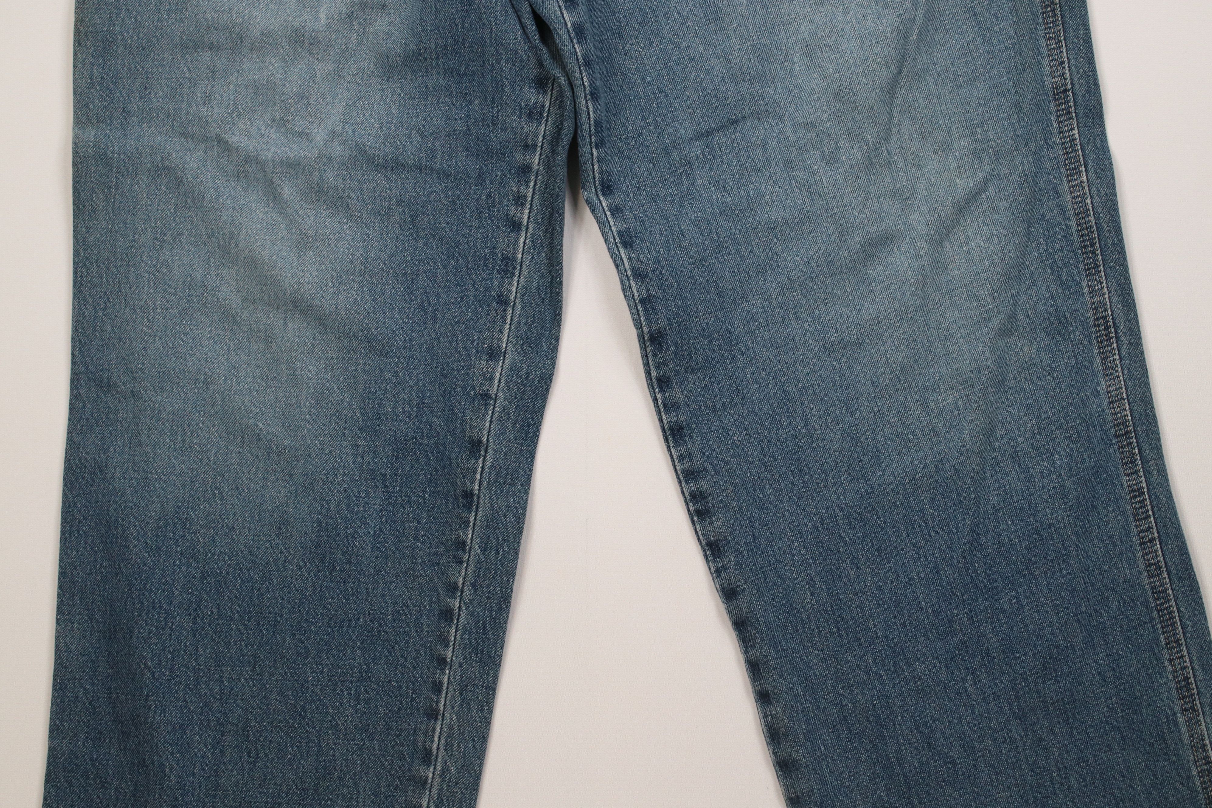 Vintage Vintage 90s Streetwear Wide Leg Dungaree Denim Jeans Blue Size US 34 / EU 50 - 3 Thumbnail