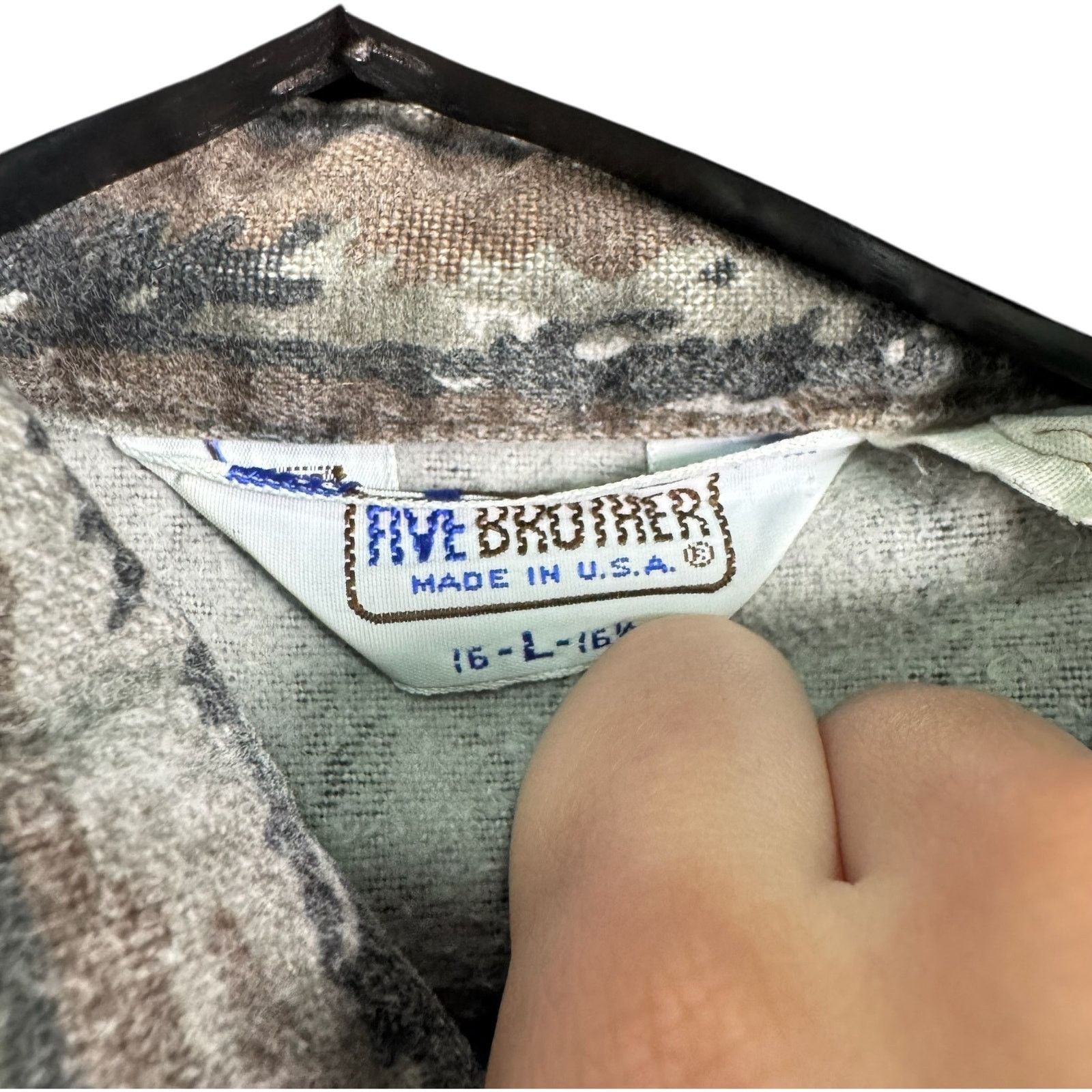 Vintage Vintage Five Brother Camo Long Sleeve Button Up Large Size US L / EU 52-54 / 3 - 7 Thumbnail