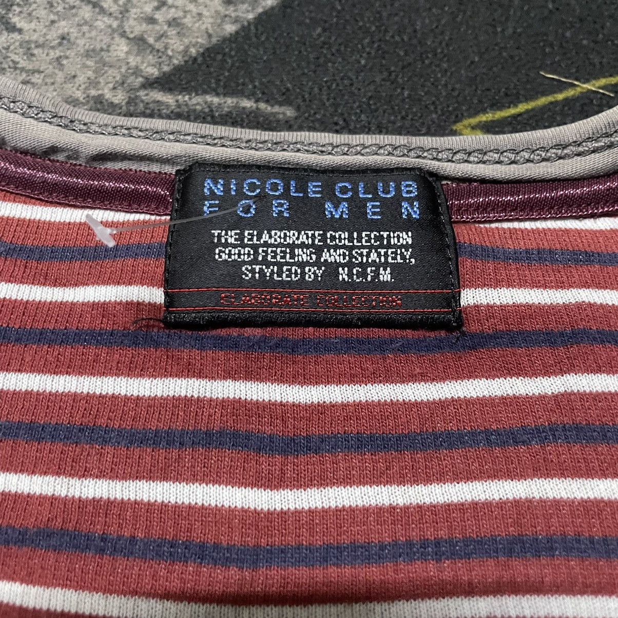 If Six Was Nine × Japanese Brand × Nicole Club 💥Nicole Club For Men (NCFM) Longsleve Tees Size US S / EU 44-46 / 1 - 4 Thumbnail