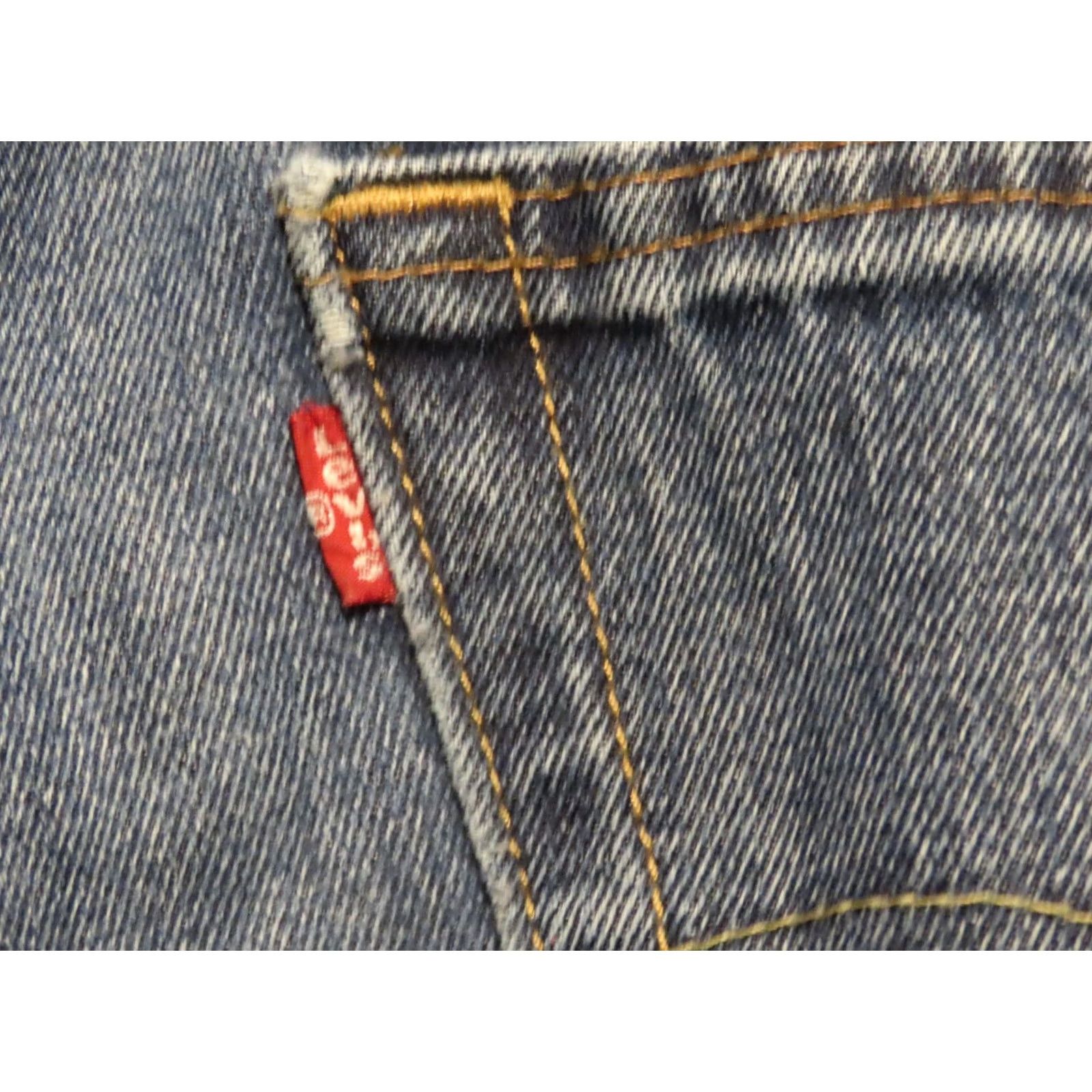 Levi's Levi's 550 Jeans Men 42x30 Relaxed Fit Blue Medium Wash Denim Pockets Straight 5-Pocket Belt Loops Zipper Size US 42 / EU 58 - 7 Thumbnail