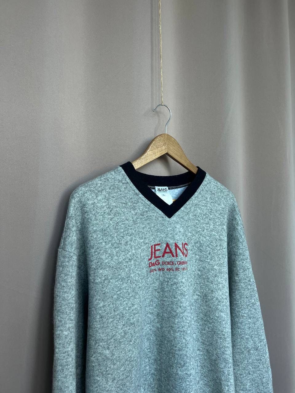 Dolce & Gabbana Dolce Gabbana Jeans Vintage Wool Sweater Mens Size L Logo Size US L / EU 52-54 / 3 - 3 Thumbnail