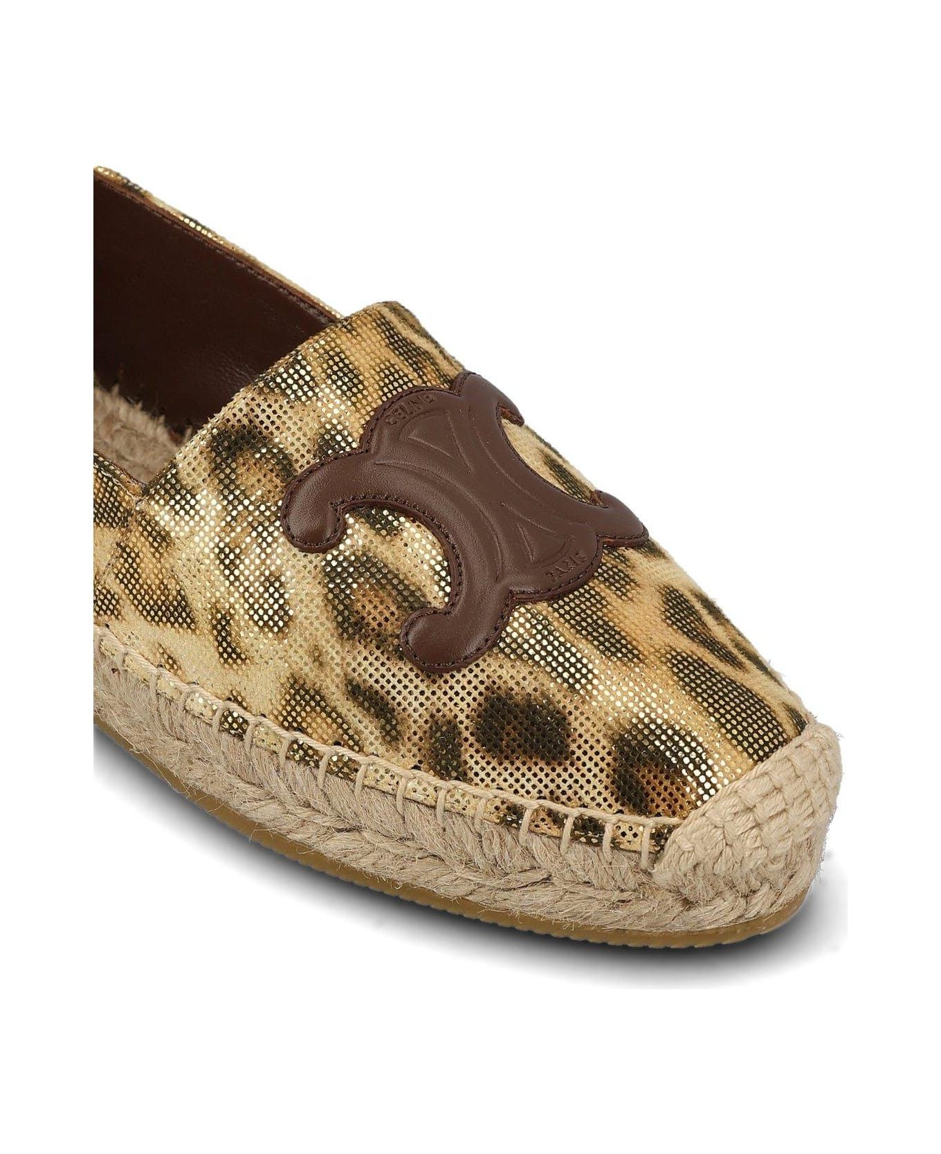 Celine o1y0725 Flat Espadrilles in Beige/Brown Size US 8 / IT 38 - 4 Thumbnail