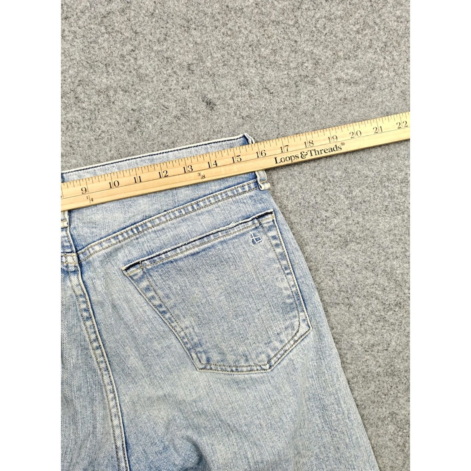 Rag & Bone Rag & Bone Jeans Mens 28x32 Light Wash Fit 1 Skinny Stretch Denim Pants Size US 28 / EU 44 - 7 Thumbnail