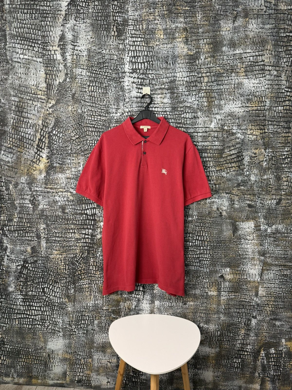 Burberry Vintage Burberry Polo T-shirt Logo Size US XL / EU 56 / 4 - 2 Thumbnail