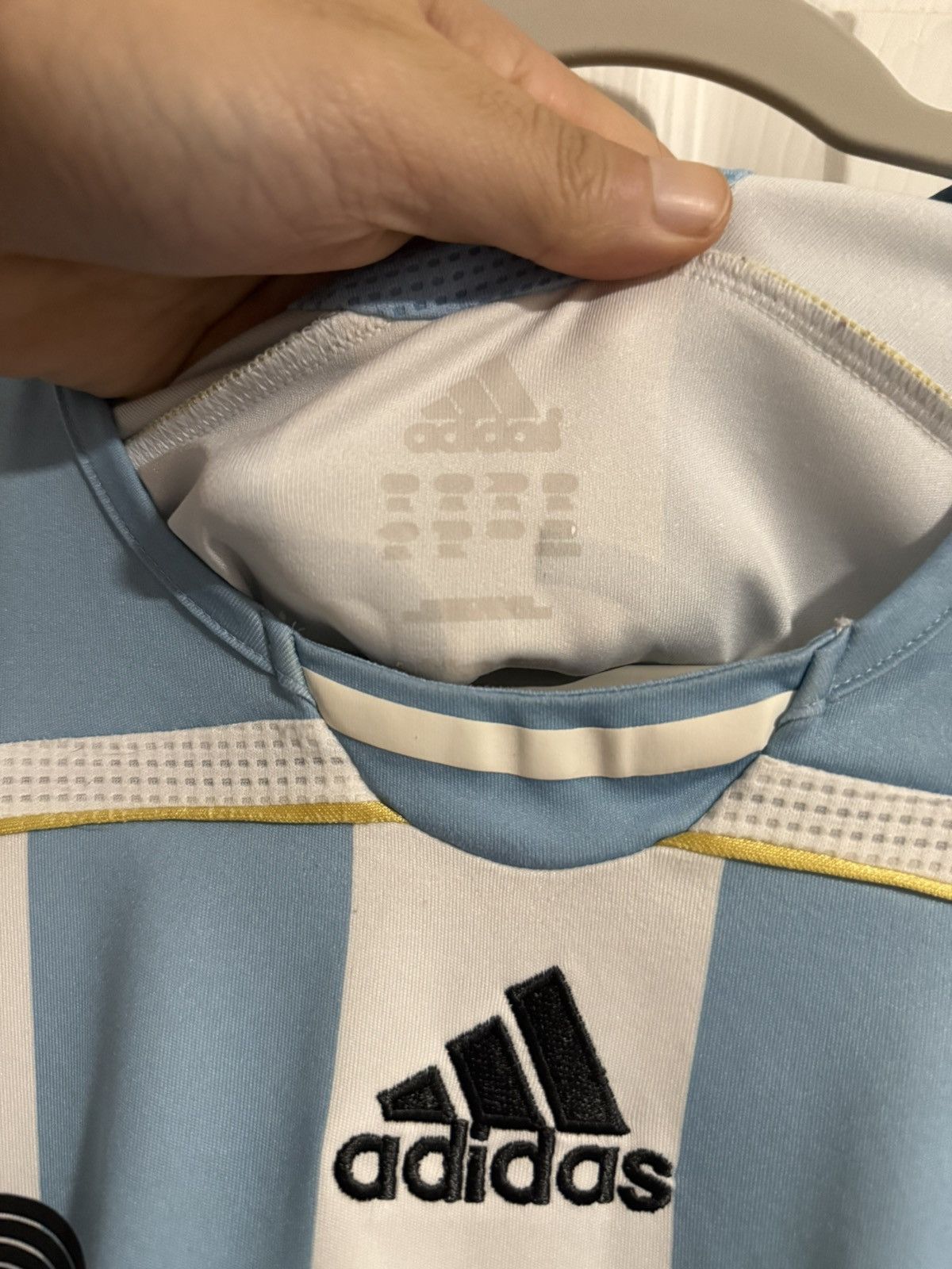 Adidas Adidas Argentina messi jersey 2006 World cup Size US XXL / EU 58 / 5 - 4 Thumbnail